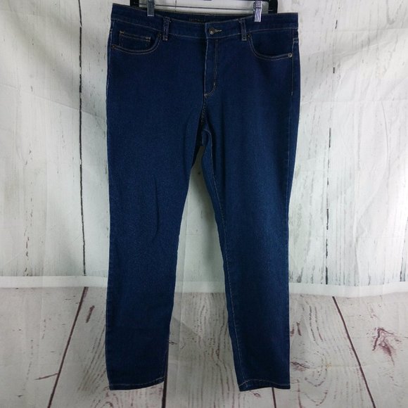 Michael Kors Denim - Michael Kors Izzy Skinny Women's Size 14 Denim Blue Jeans 35x27½